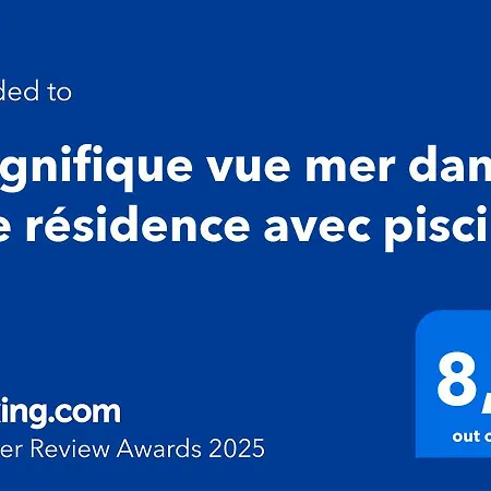 Lejlighed Magnifique Vue Dans Avec Piscine Théoule-sur-Mer